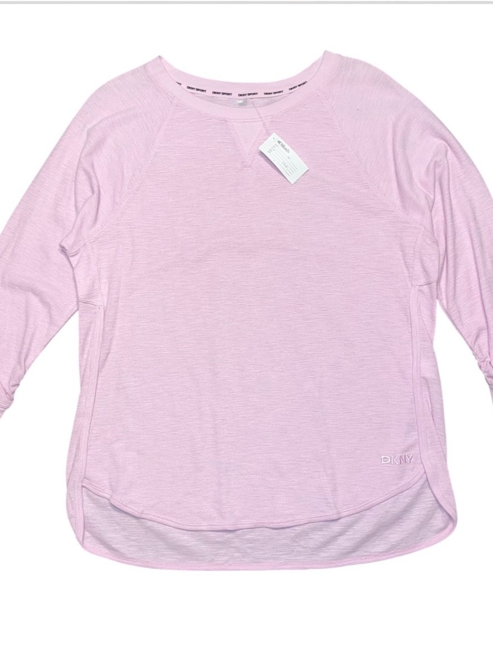 DKNY Sport Thermal Lightweight Ladies Large NWT Purple 3/4 Sleeve